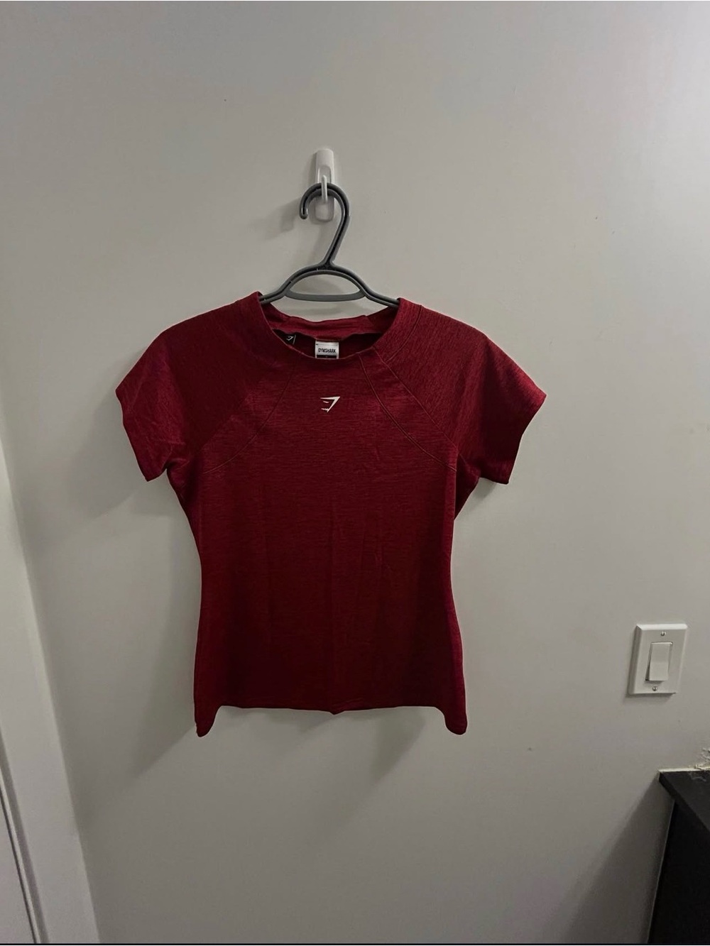 Gymshark Wine Red Short Sleeve Seamless Tee
